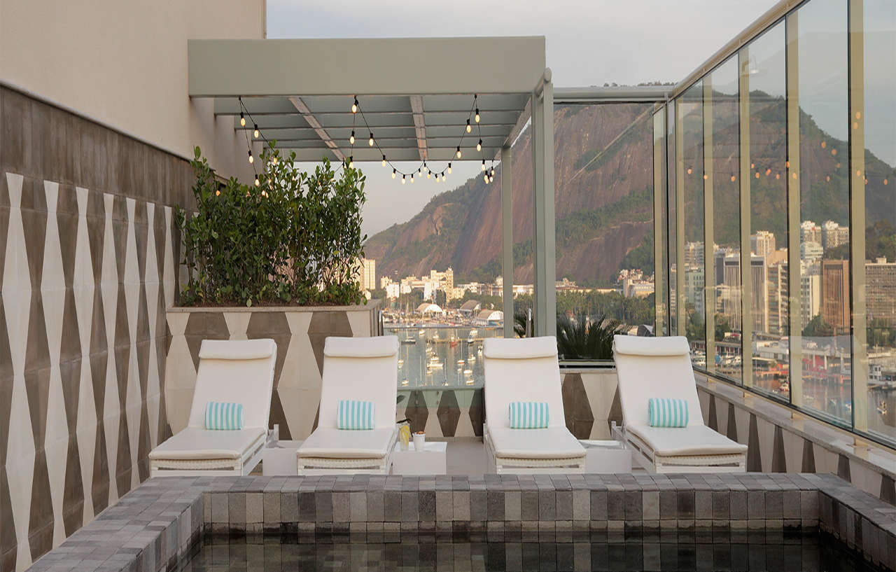 Hotel Yoo2 Rio De Janeiro, Tapestry Collection By Hilton Exterior foto The hotel's rooftop pool